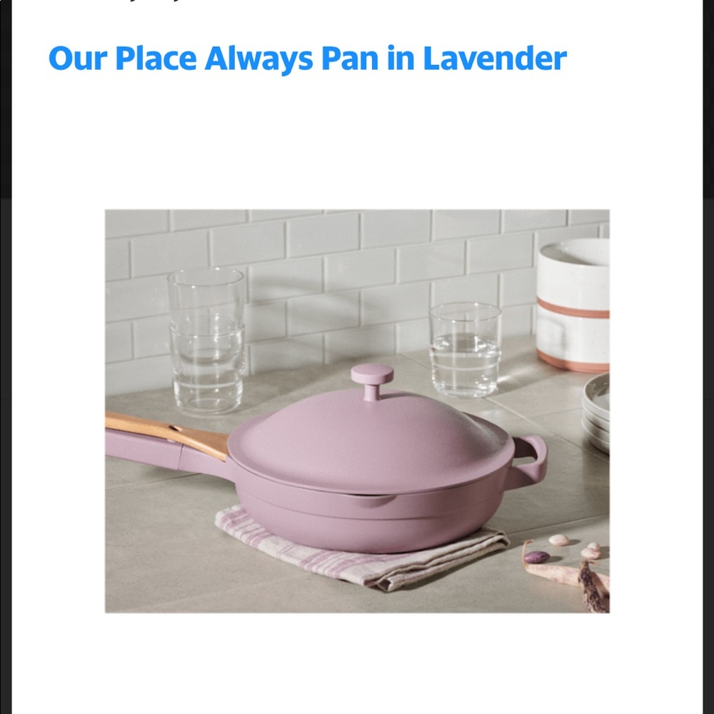 Our place lavender always pan new without box